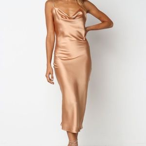 Gold Petal and Pup Persia Dress